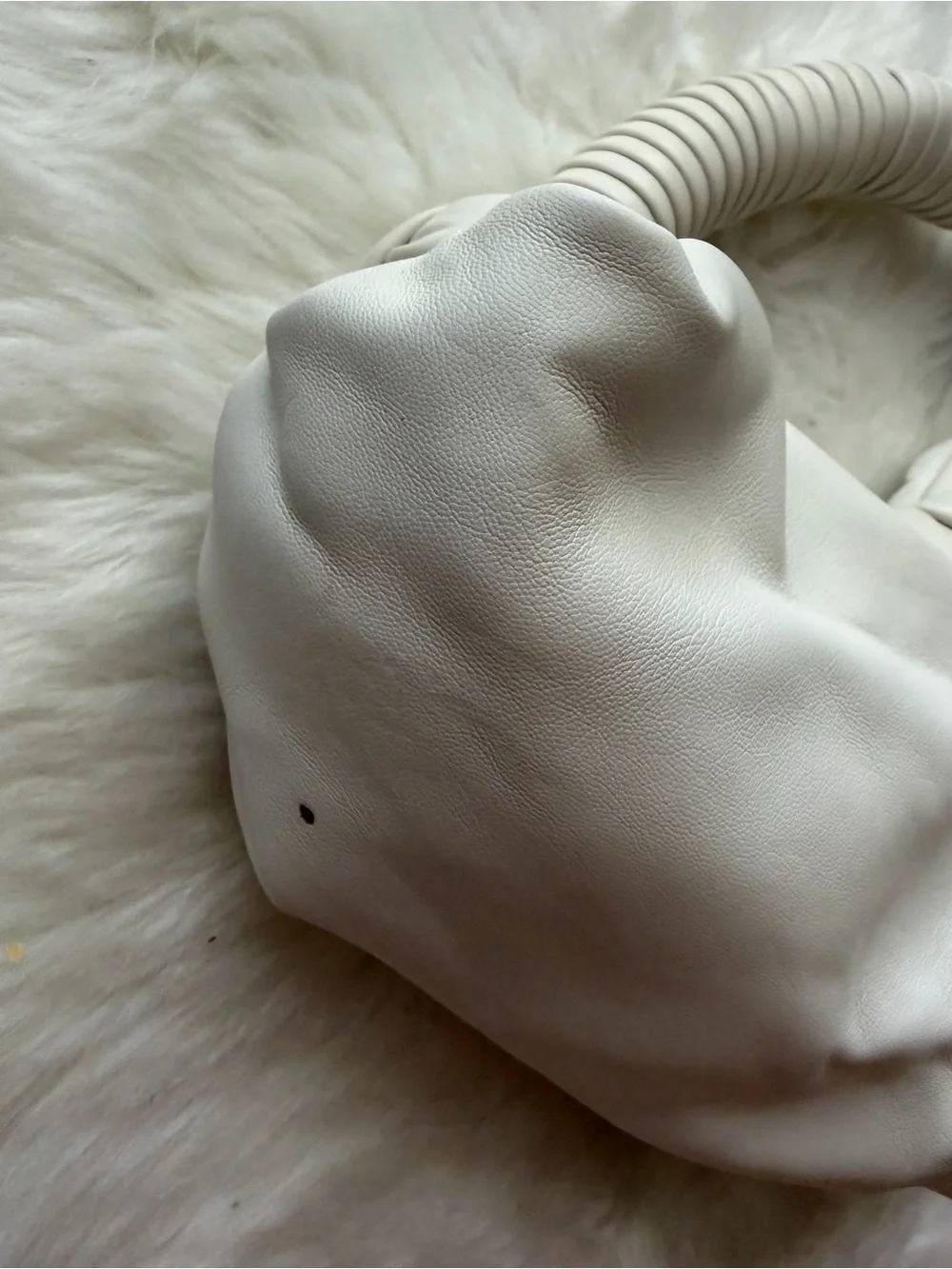 New! Simon Miller Lopsy Cream Knot-Handle Hobo Bag